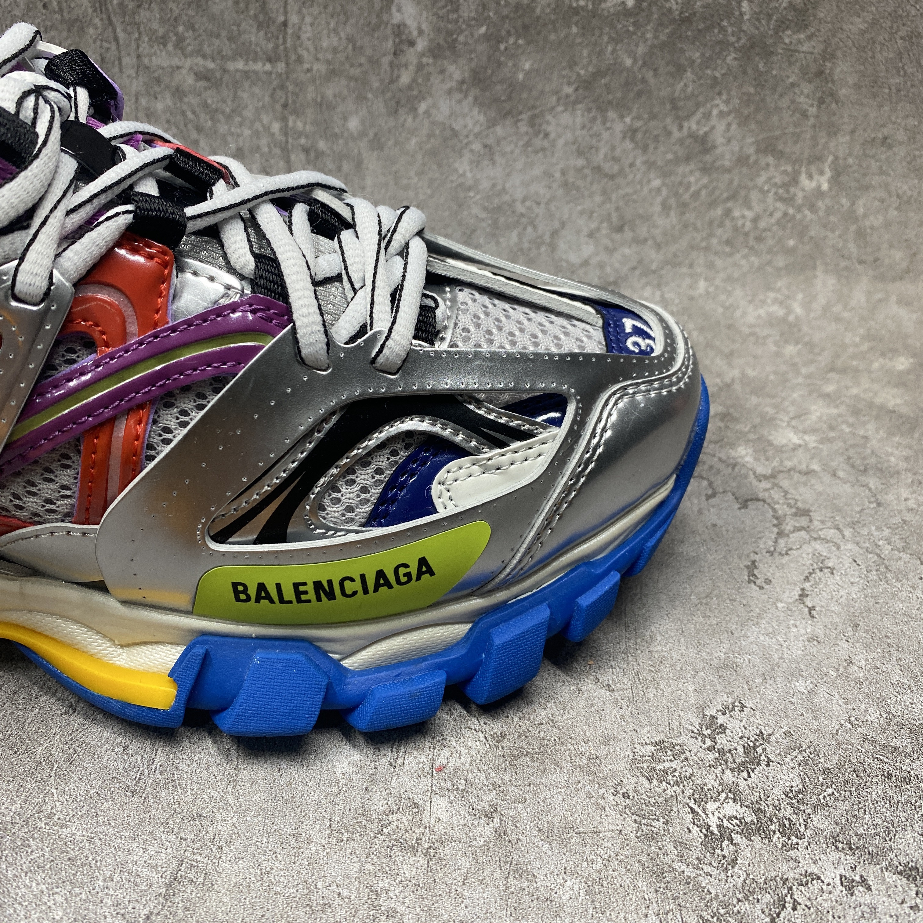 Balenciga Track Sneaker in Silver