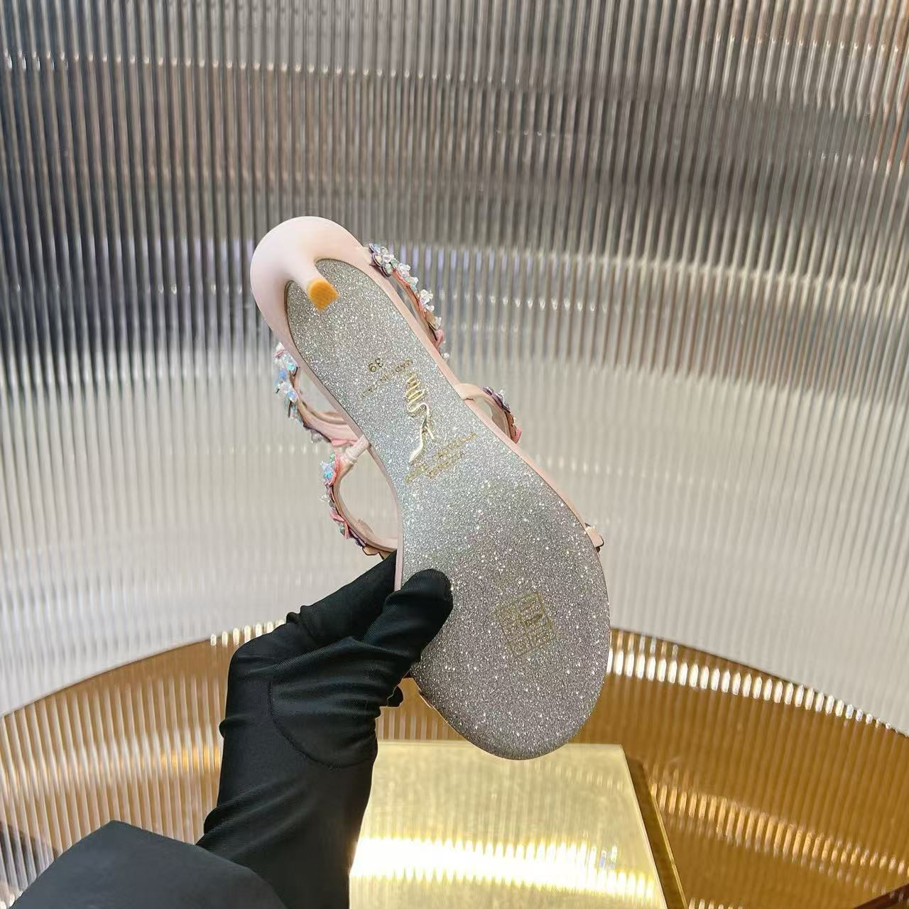 UA RENÉ CAOVILLA Cleo Pumps Sandals 95mm