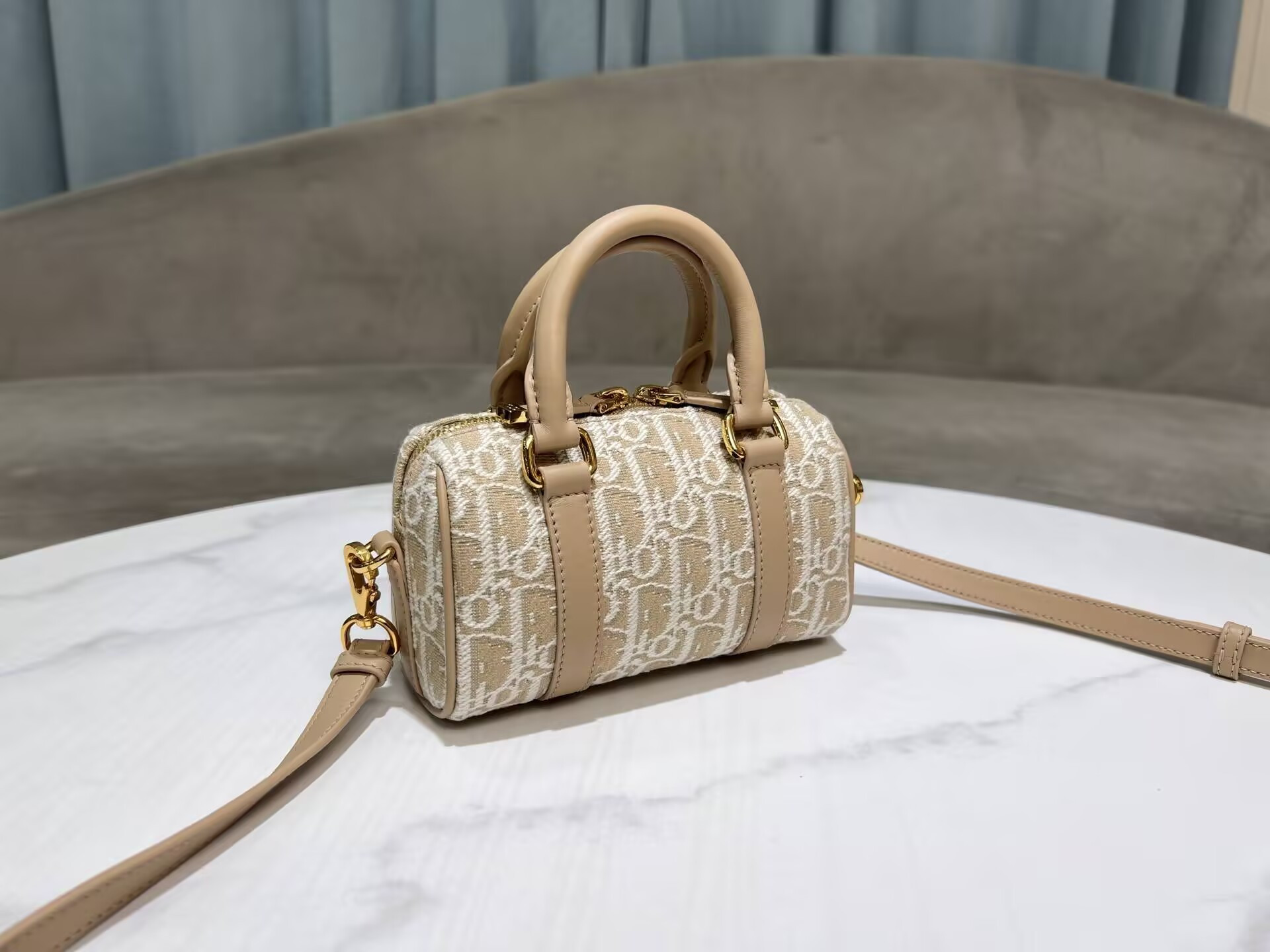 D*or groove 17 bag D*or oblique jacquard 17x10x8cm