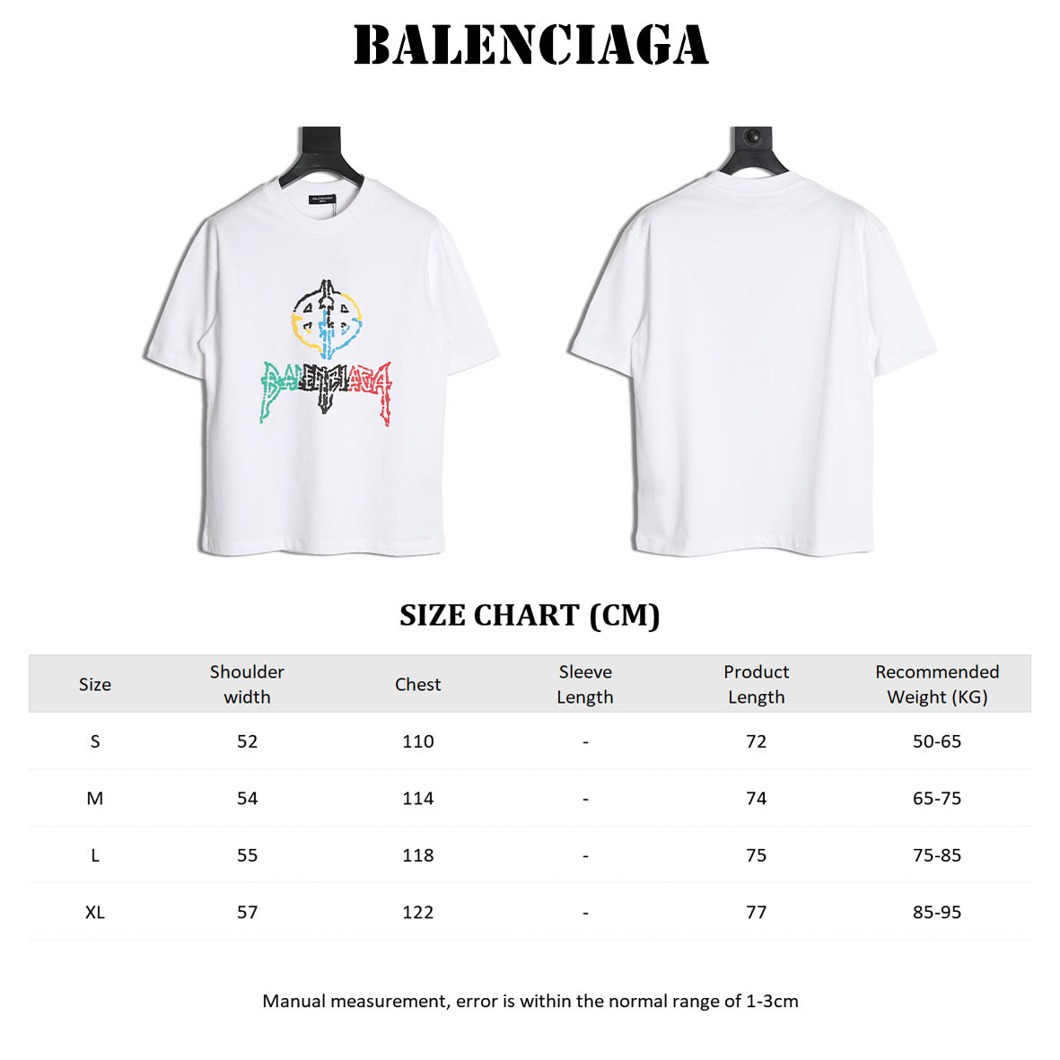 Ba*len*cia*ga short-sleeved t-shirt