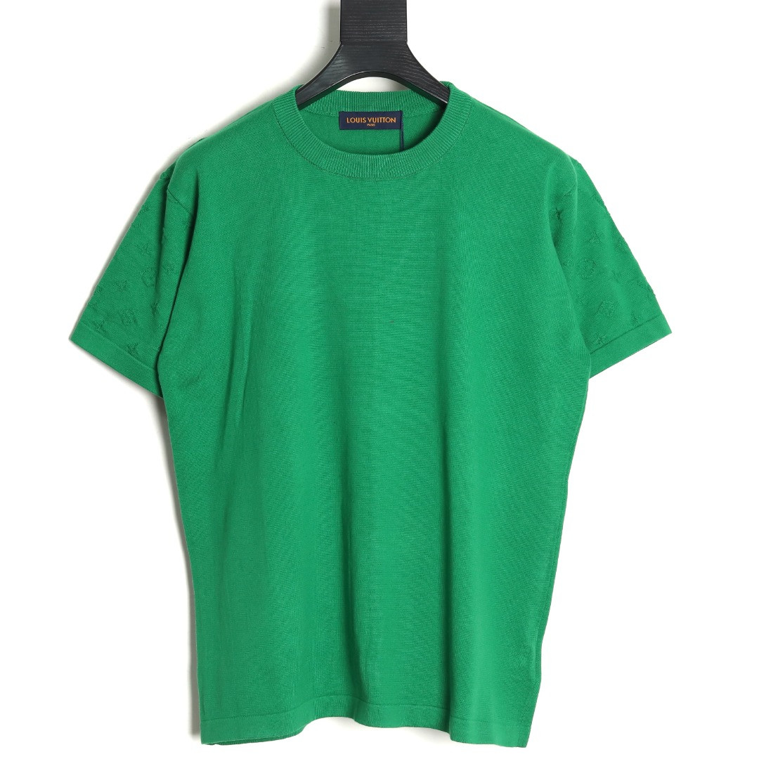 l0*is V*t0n lv 25fw knitting short-sleeved