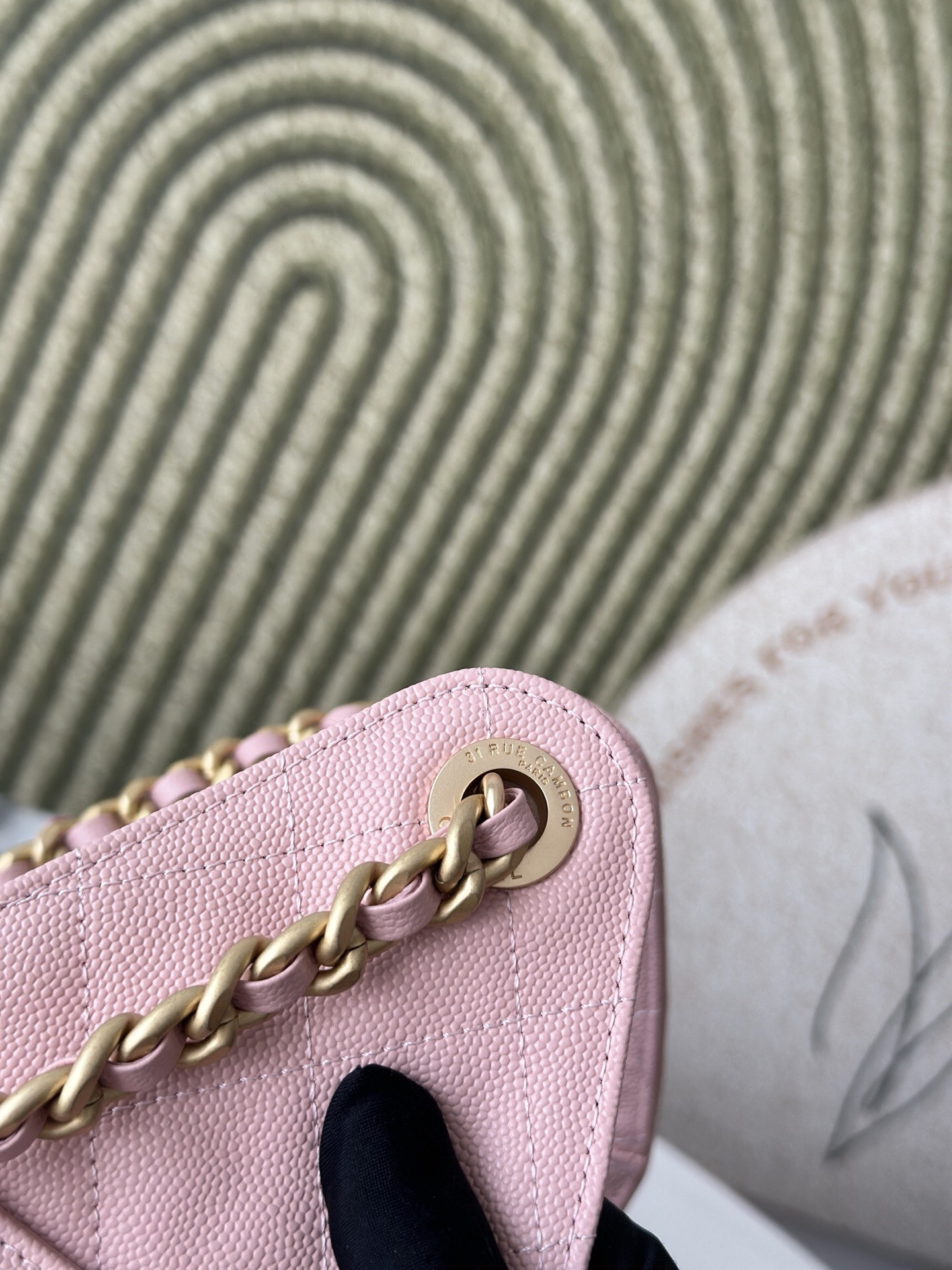 Ch*el 25 small bucket hobo handbag as5293 30x26x14cm