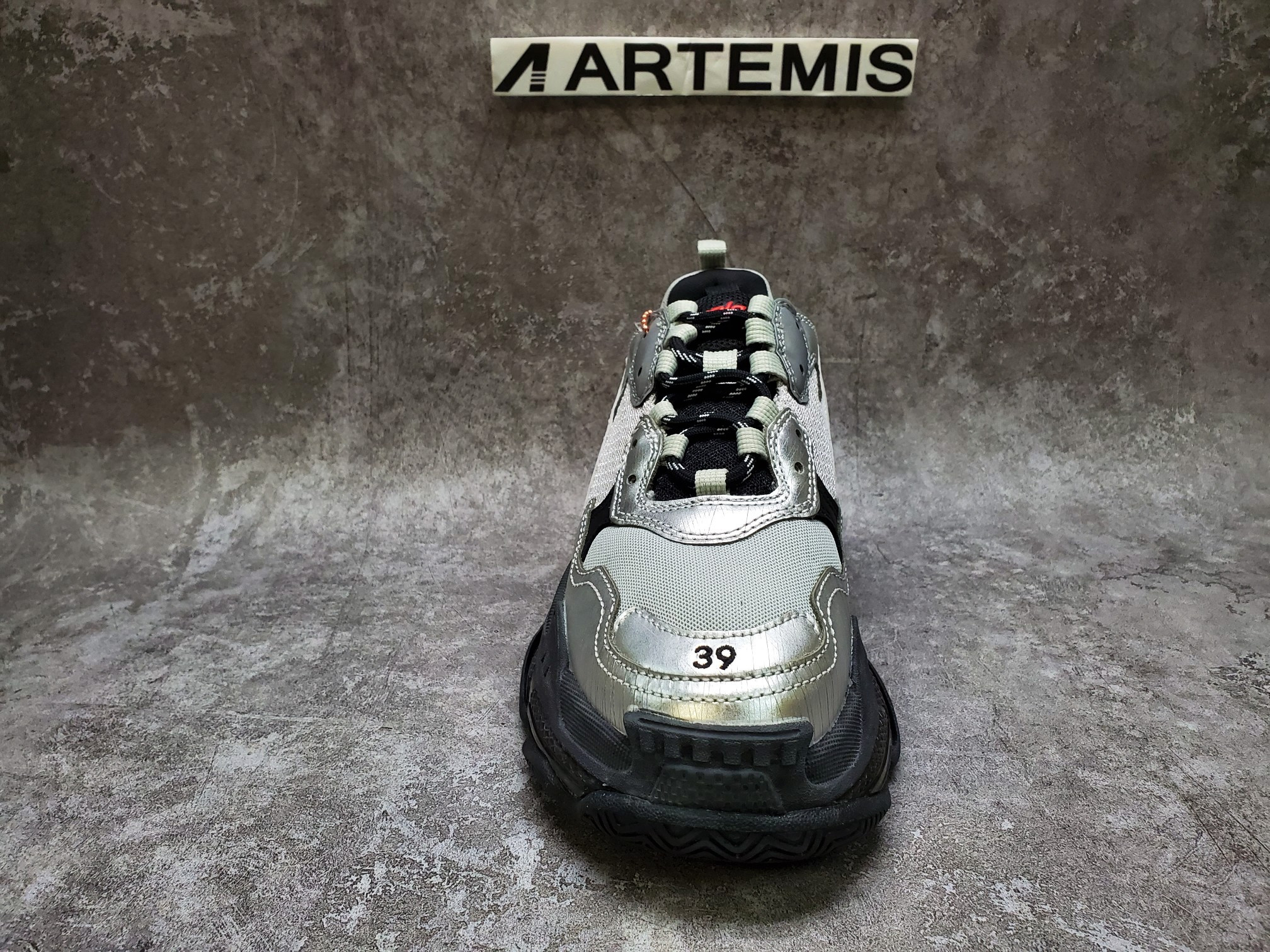 Balenciga Triple S Black Silver