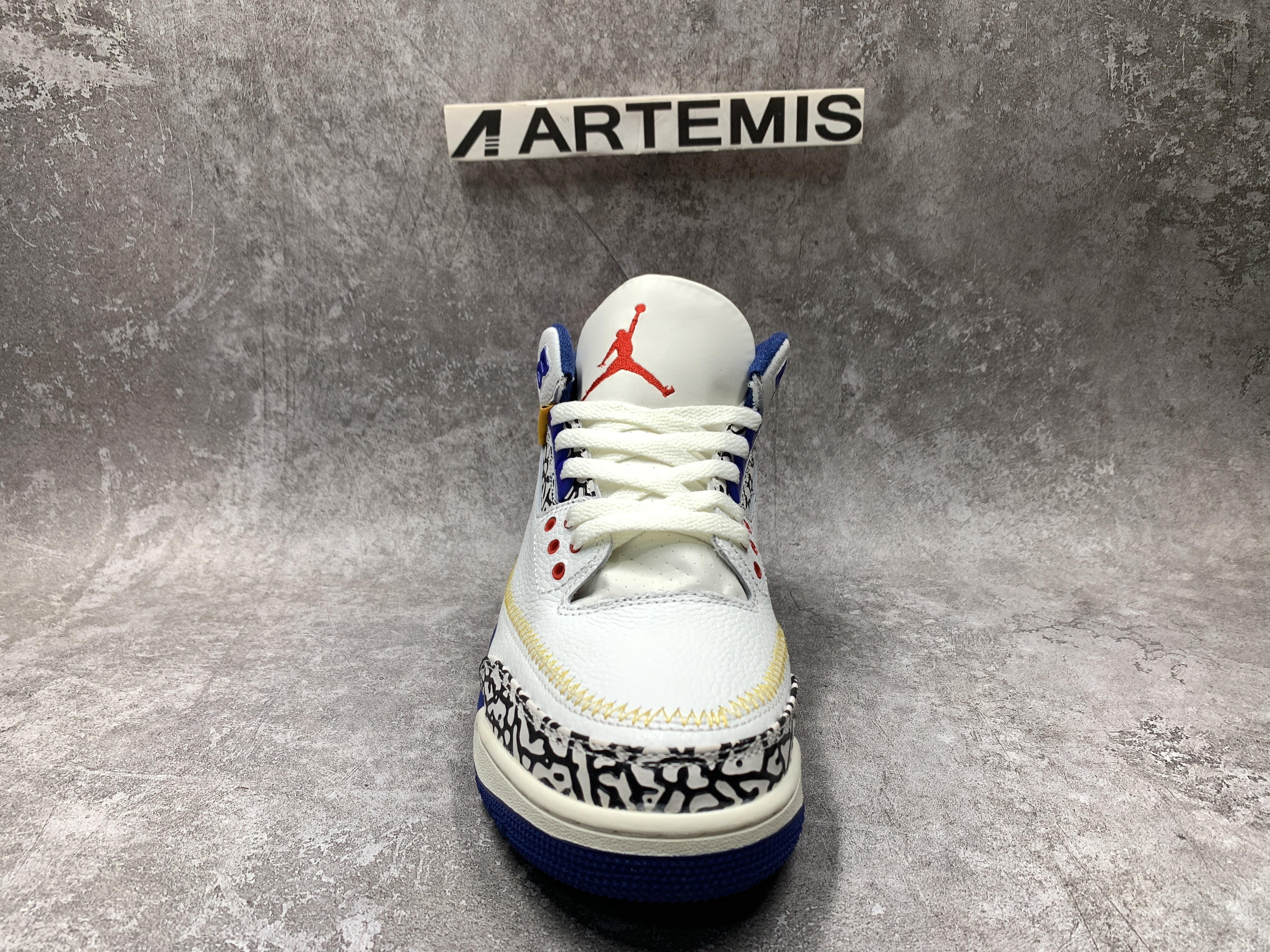Air Jordan 3 Retro SP White Blue Red Cement Grey