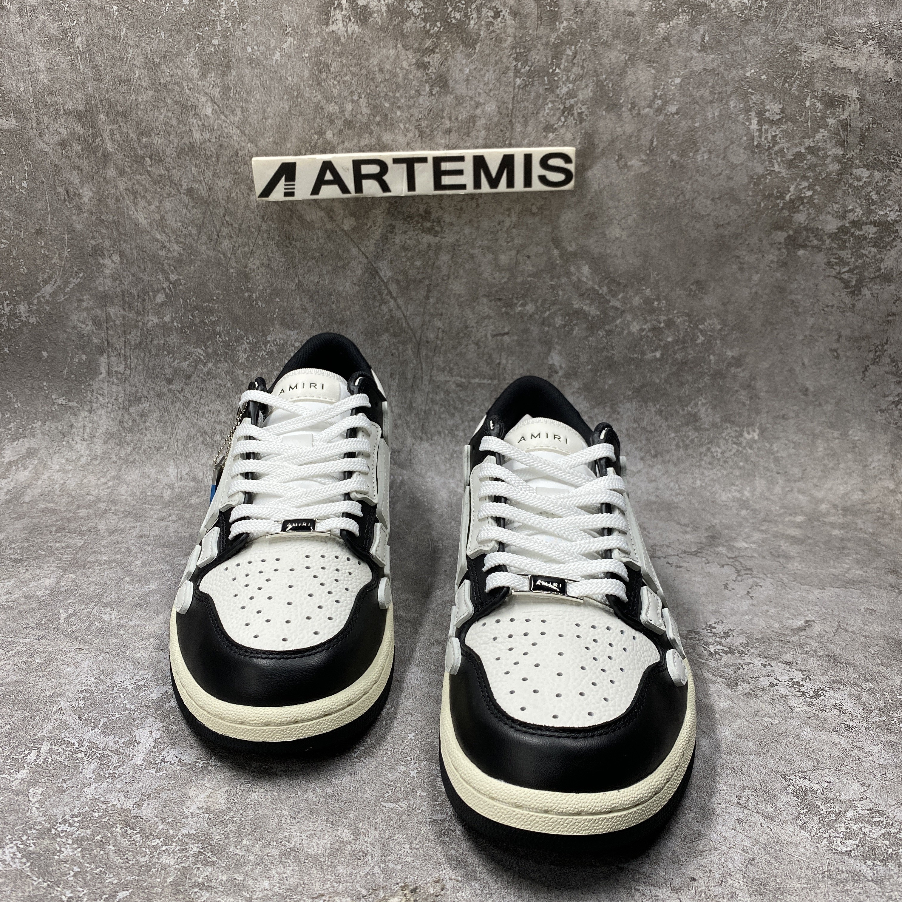 Amiri Skel Top Low Black White