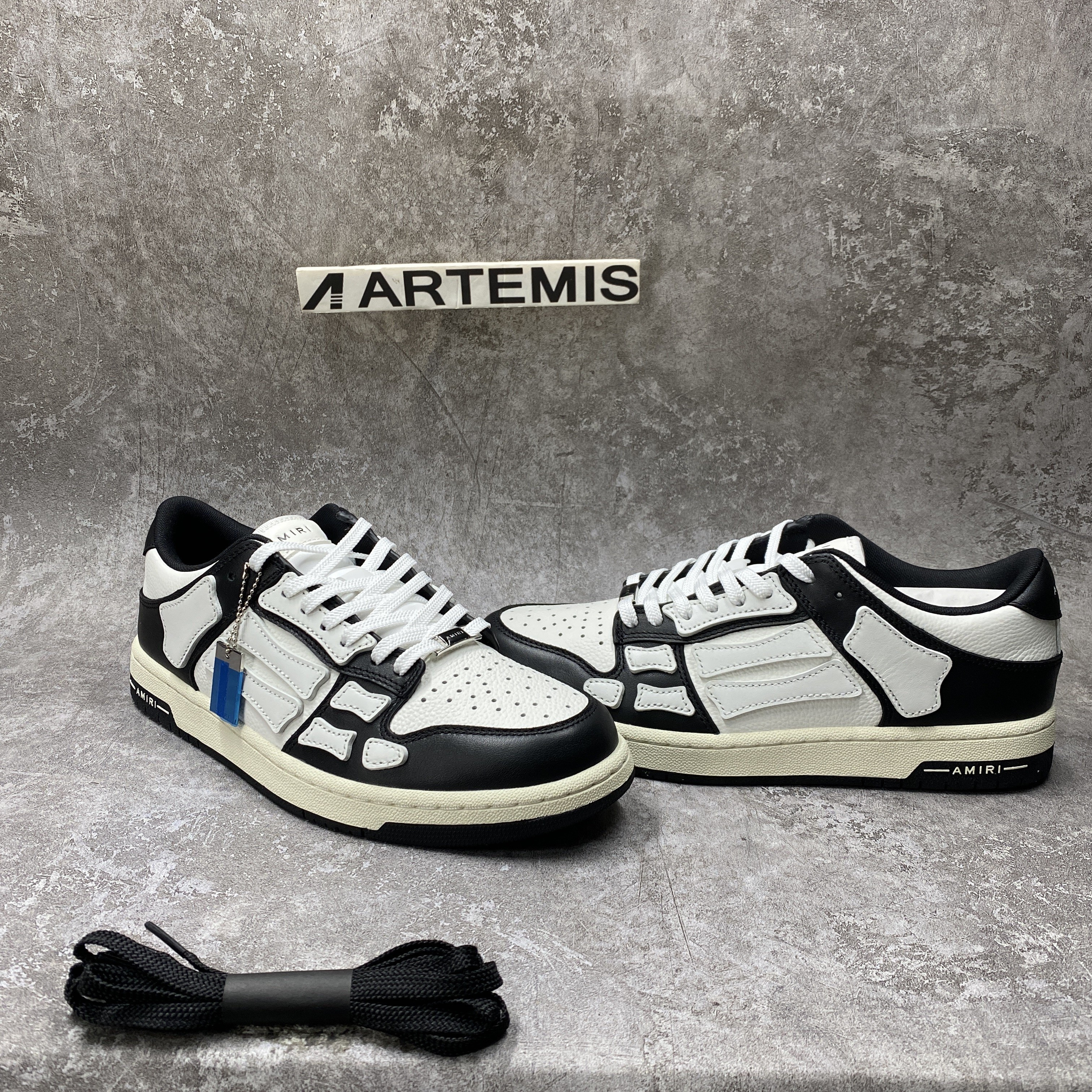 Amiri Skel Top Low Black White