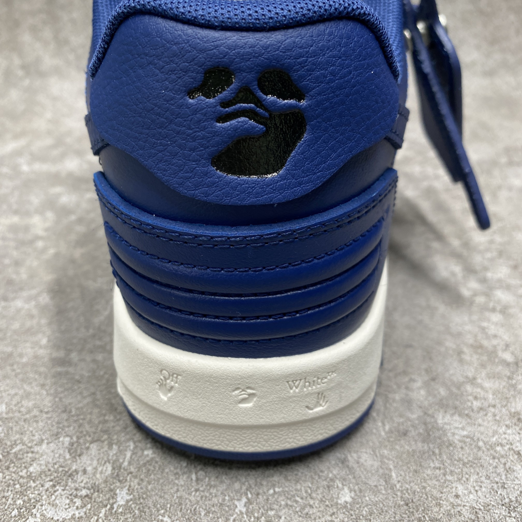 Off-White Out Of Office Leather Sneaker Dark Blue White