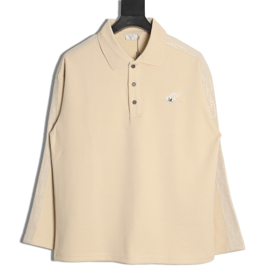 D*or long-sleeved polo shirt