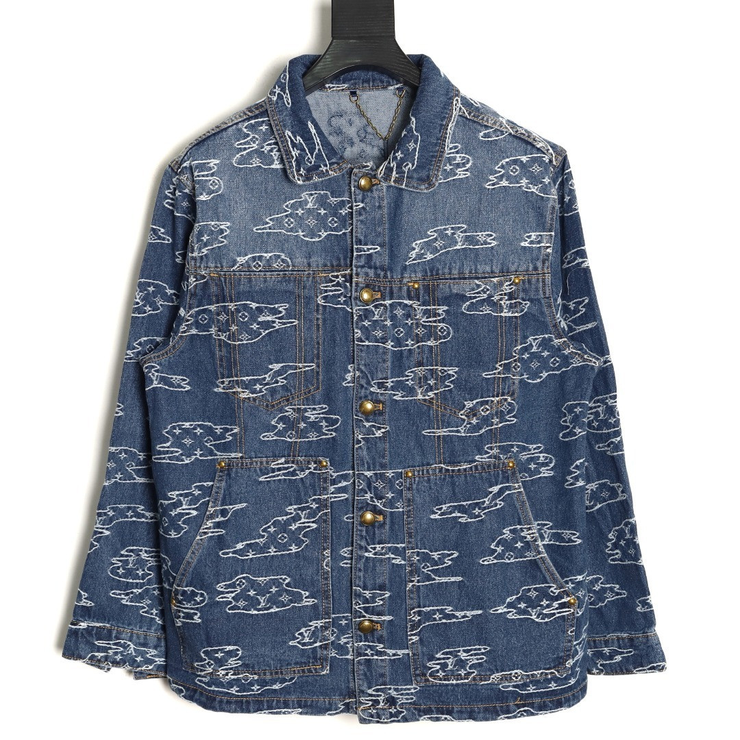 l0*is V*t0n 25fw denim jacket suit