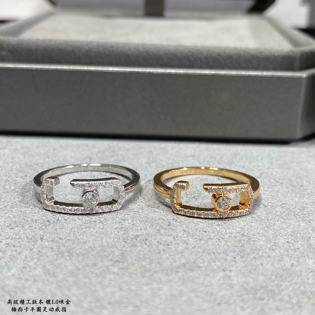 Messika Half Circle Moving Ring