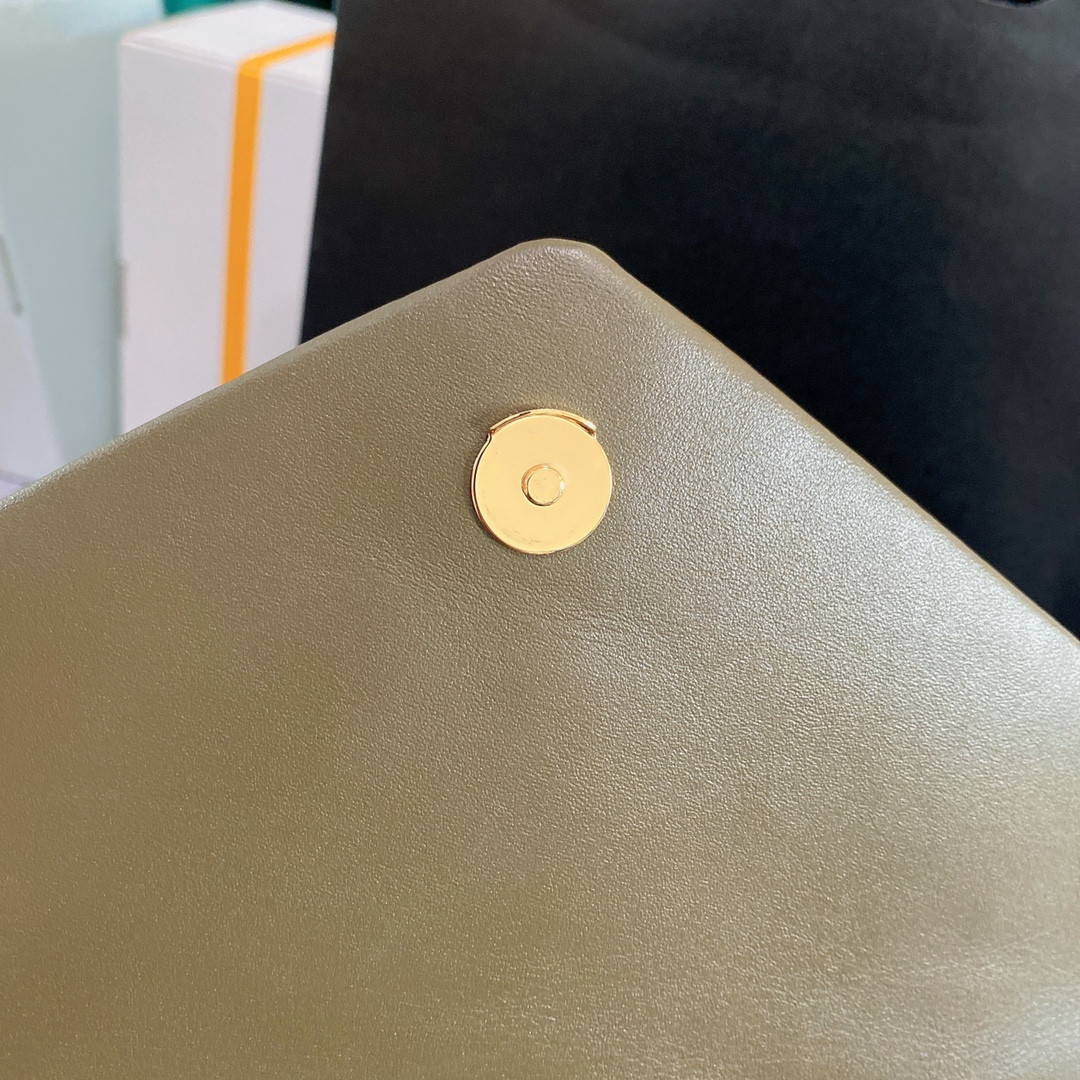 Y*L loulou medium in quilted leather 12.5 x 8.6 x 3.5 inches