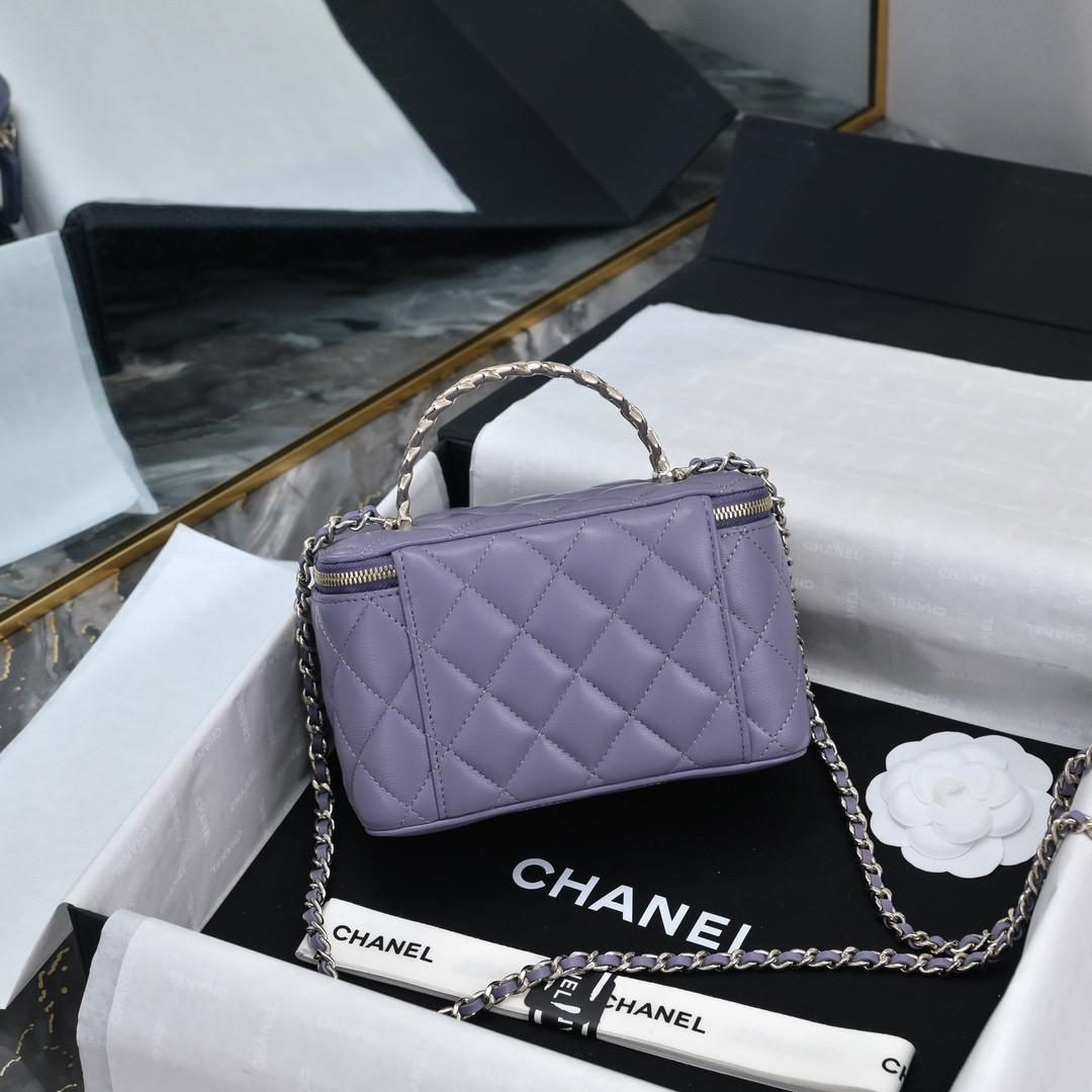 Ch*el clutch with chain 10x16x8cm