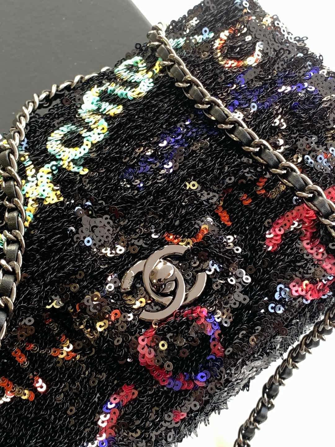 Ch*el flap bag 14x21x8cm