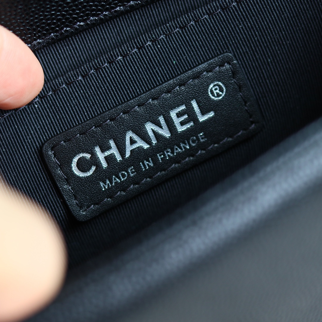 Ch*el small boy handbag a67085 12x20.5x8.5cm