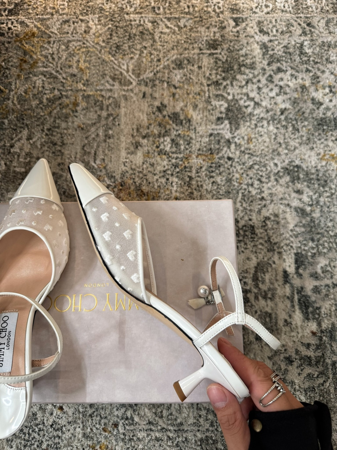 ua Ji*y Ch* aren slingbacks 4.5cm